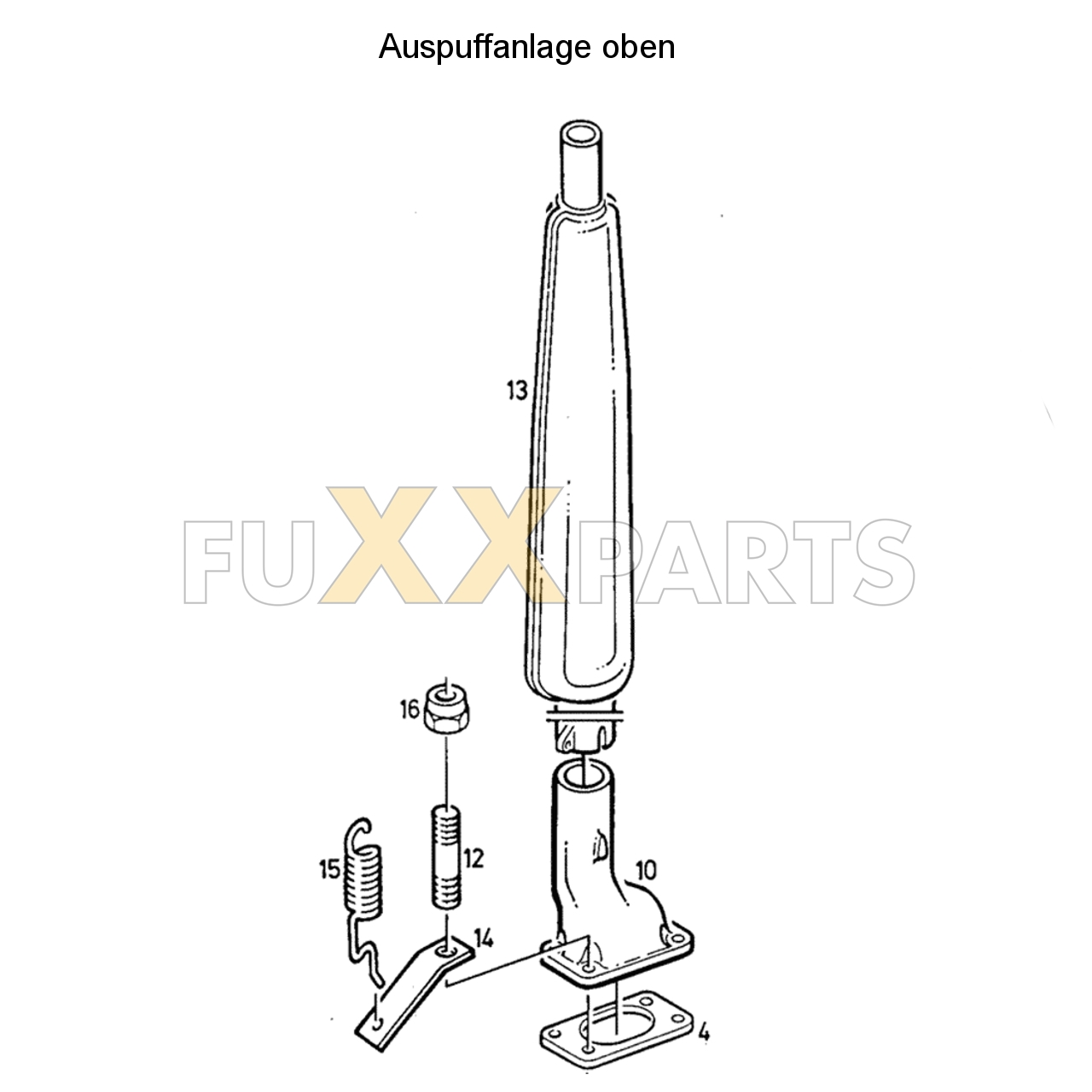 D 6007 Auspuffanlage oben