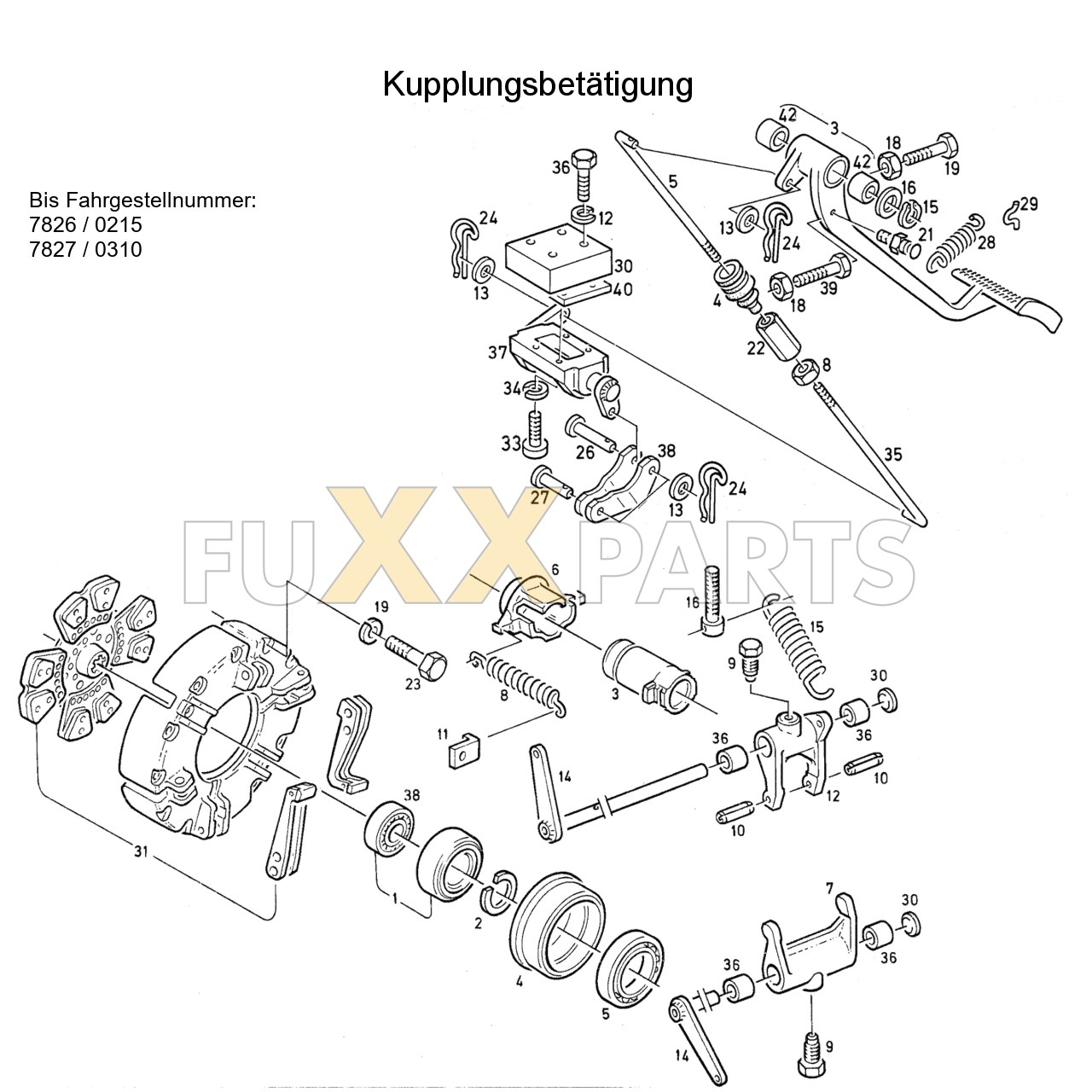 DX 120-78XX Kupplungsbetätigung 1