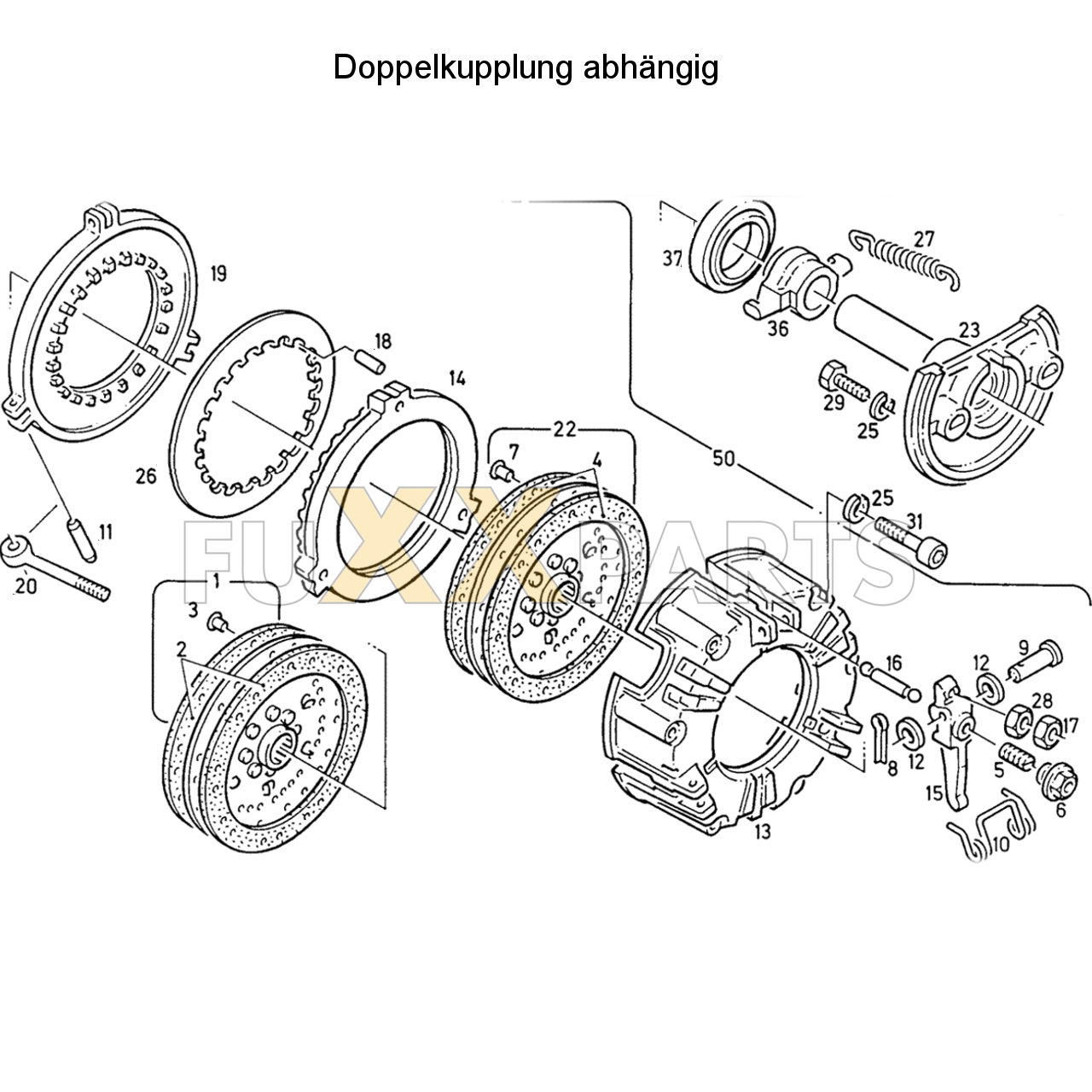 D 6207 Doppelkupplung abhängig