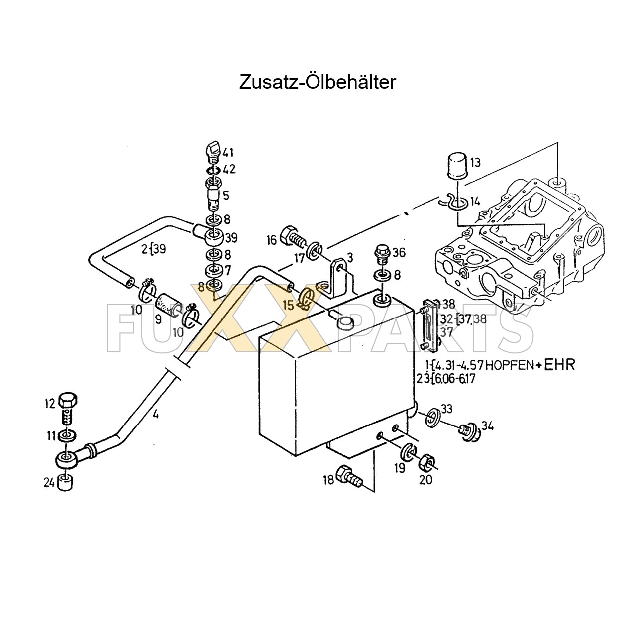 AgroXtra 4.57 Zusatz-Ölbehälter