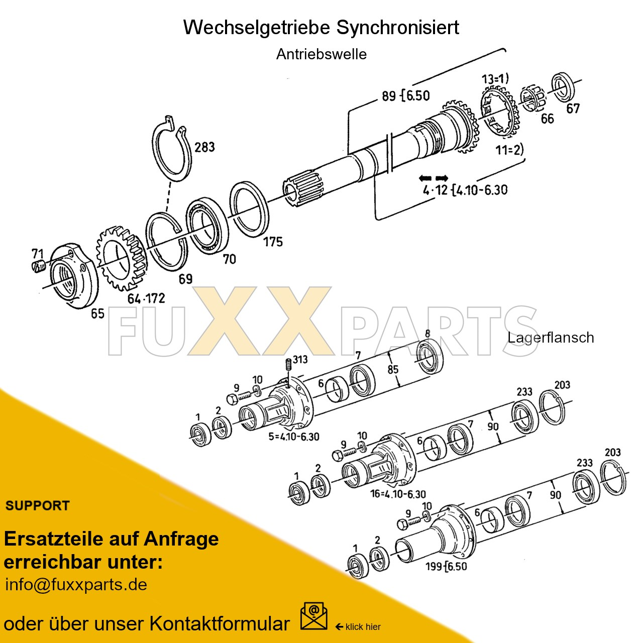 DX 4.70 Getriebewelle 1