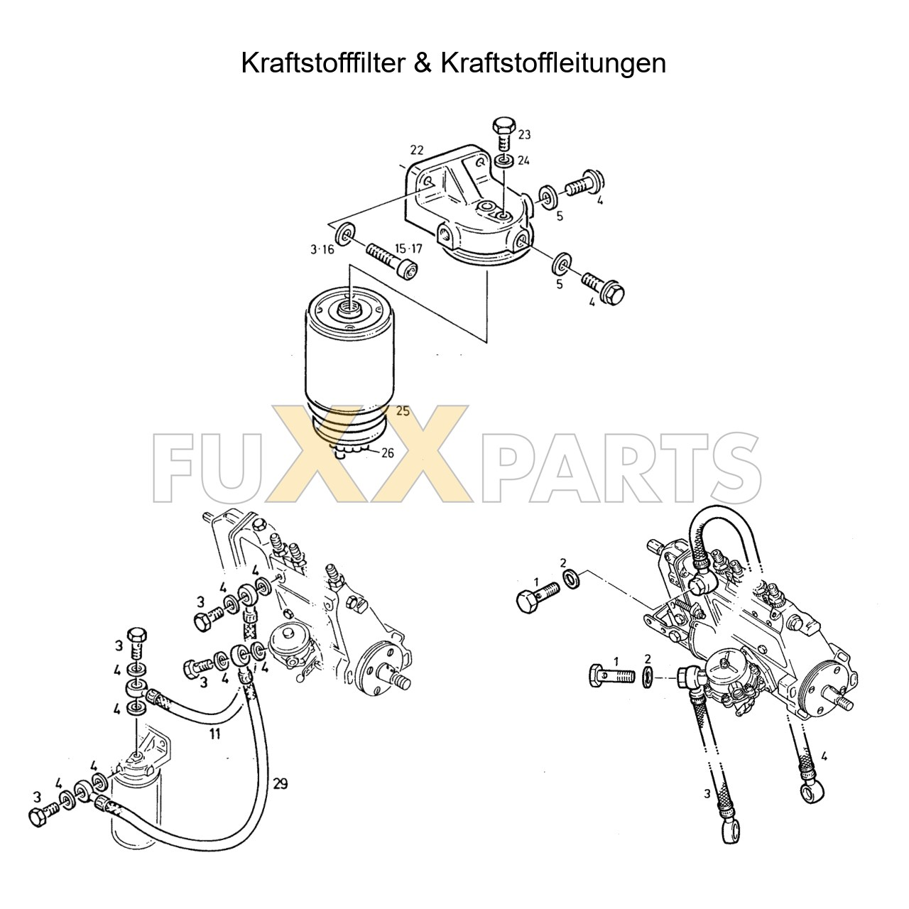 AgroXtra 6.17 Kraftstofffilter & Leitungen