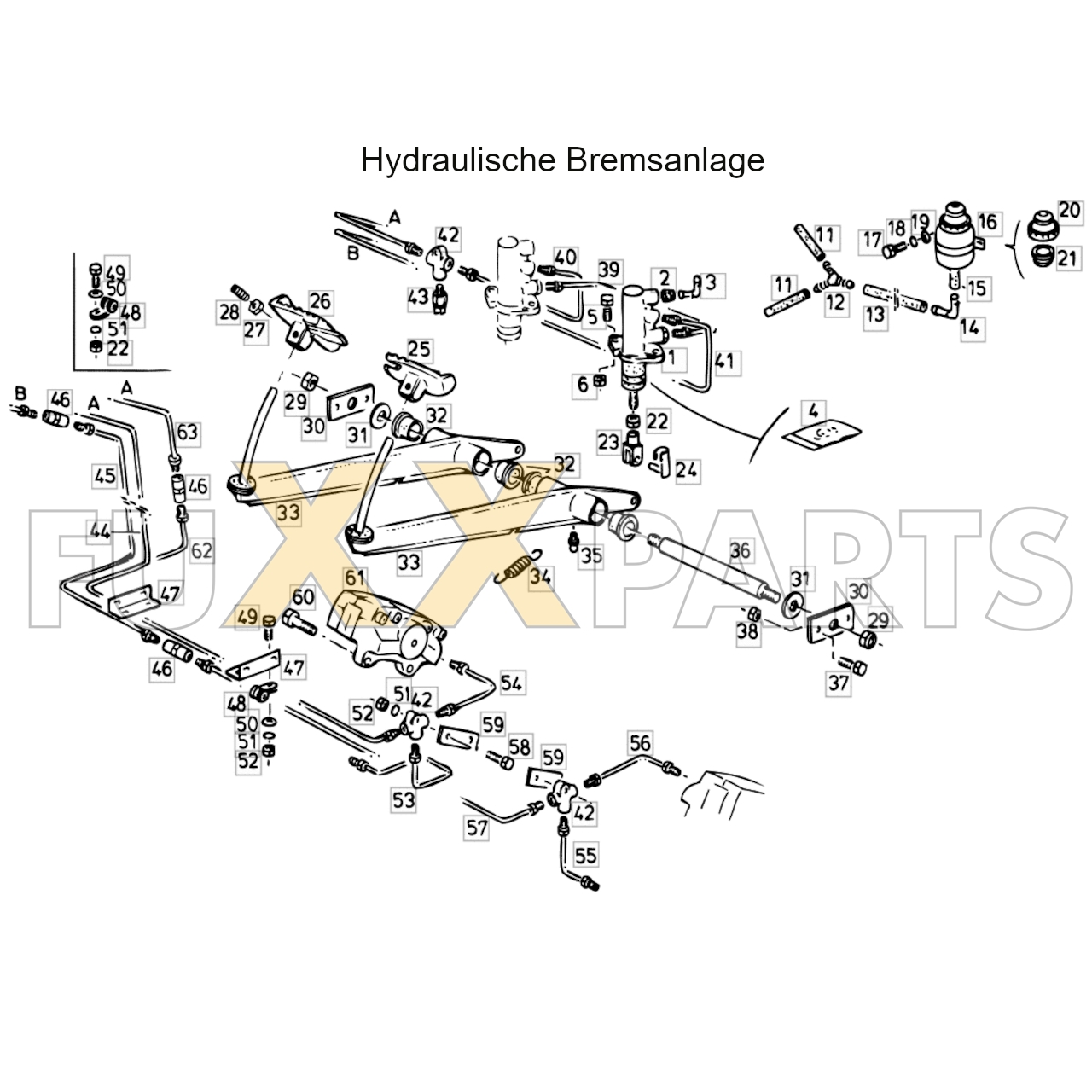 4080 Hydraulische Bremsanlage