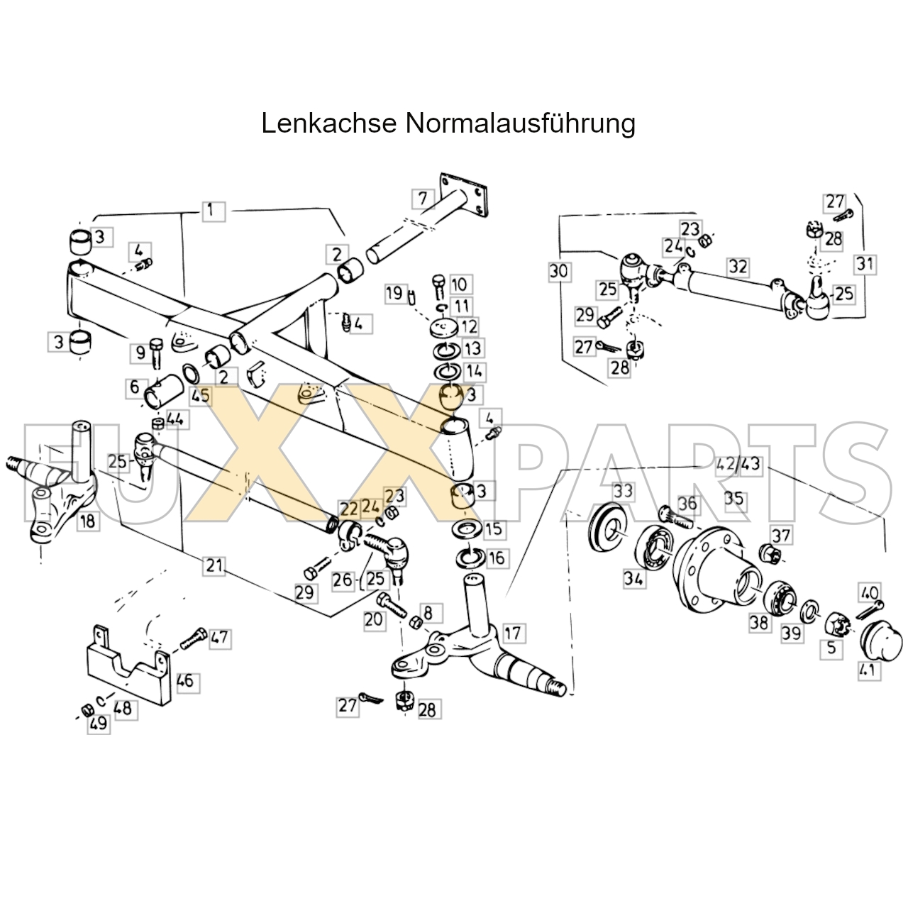 4080 Lenkachse Normalausführung