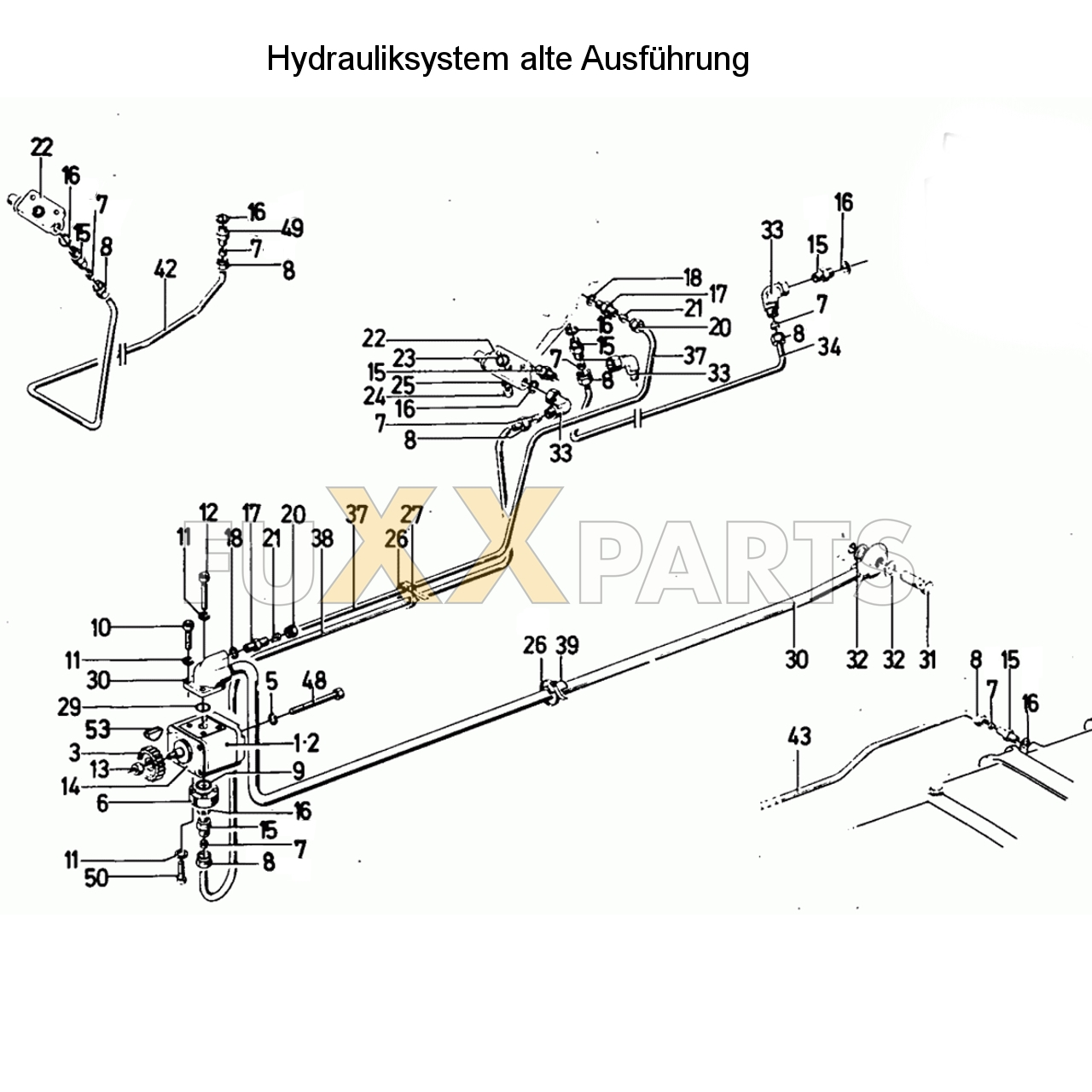 D 10006 Hydrauliksystem alte Ausführung