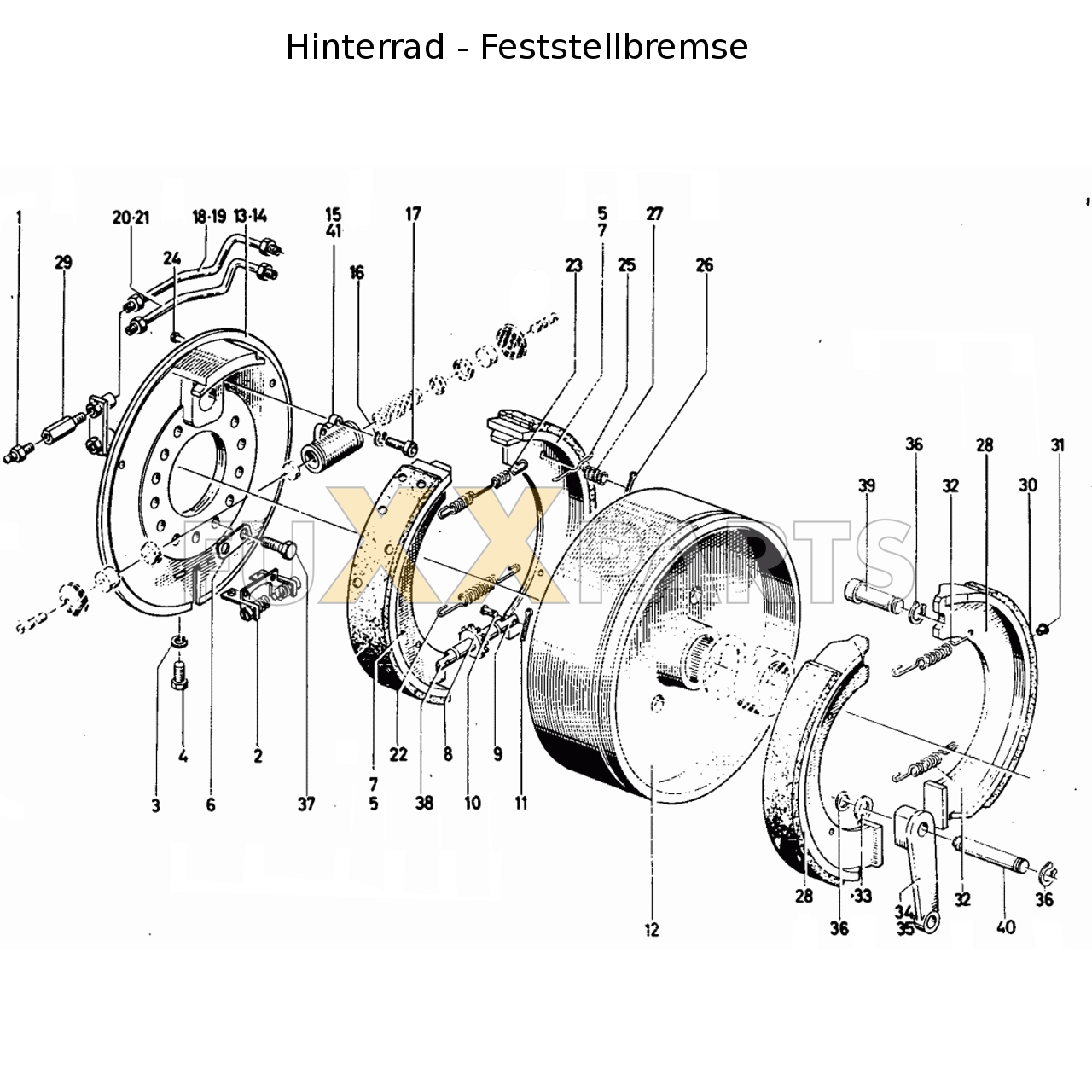 D 13006 Hinterrad - Feststellbremse