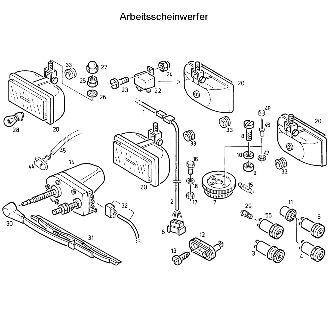 D 4507 C Arbeitsscheinwerfer