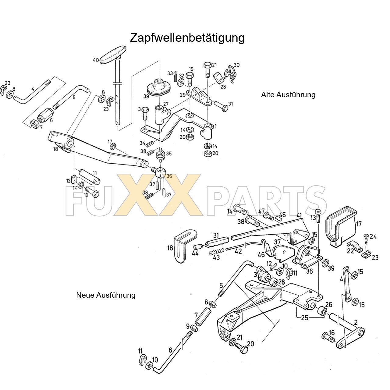 DX 120-78XX Zapfwellenbetätigung