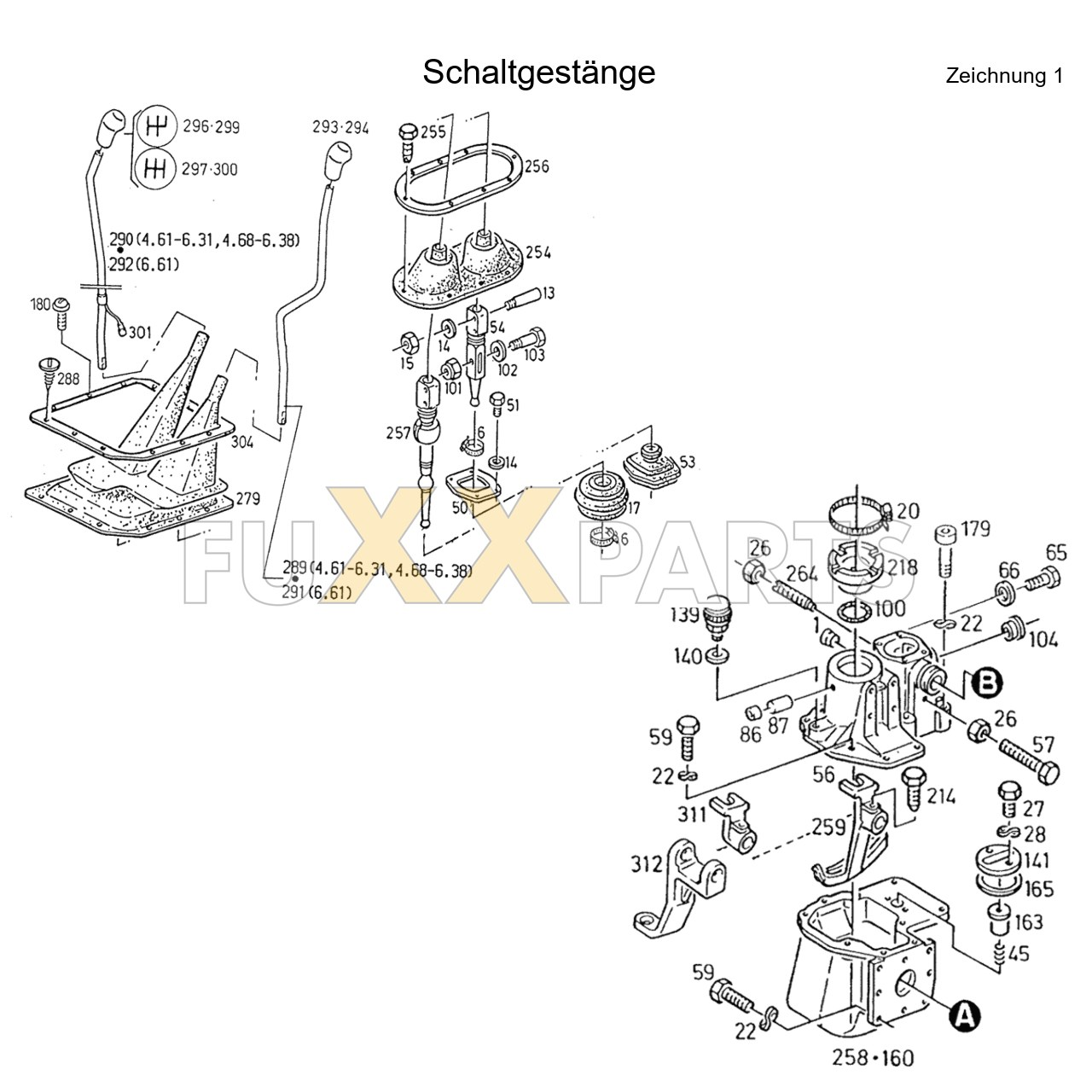 AgroStar 4.61 Schaltgestänge 1