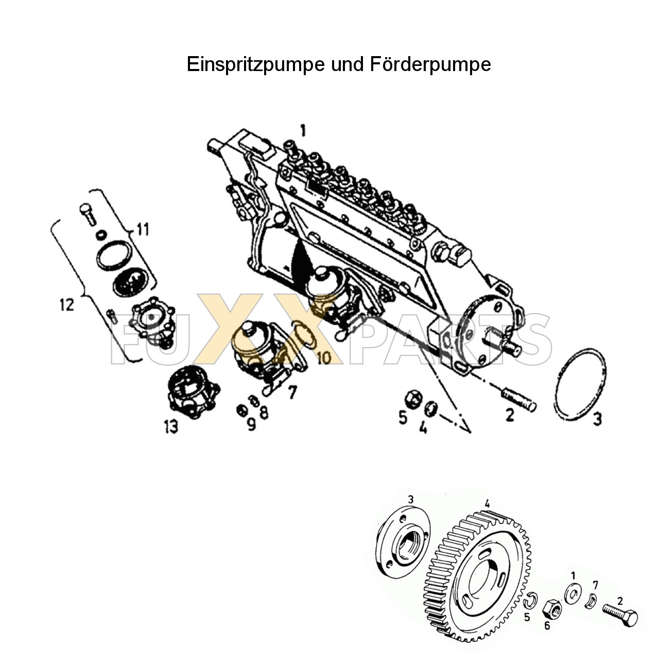 DX 120-78XX Einspritzpumpe und Förderpumpe