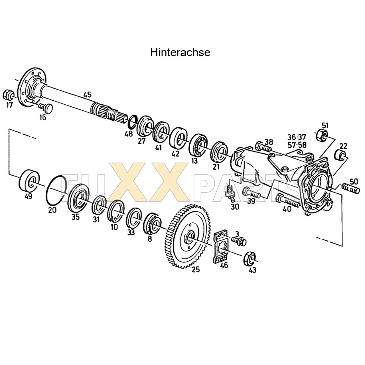 DX 4.10 Hinterachse