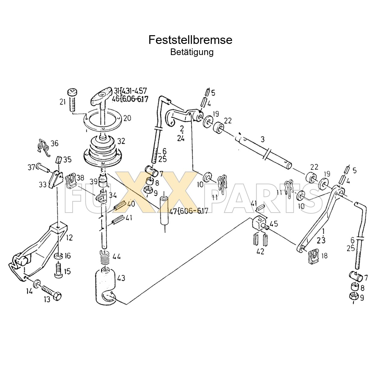 AgroXtra 4.47 Feststellbremse Betät.