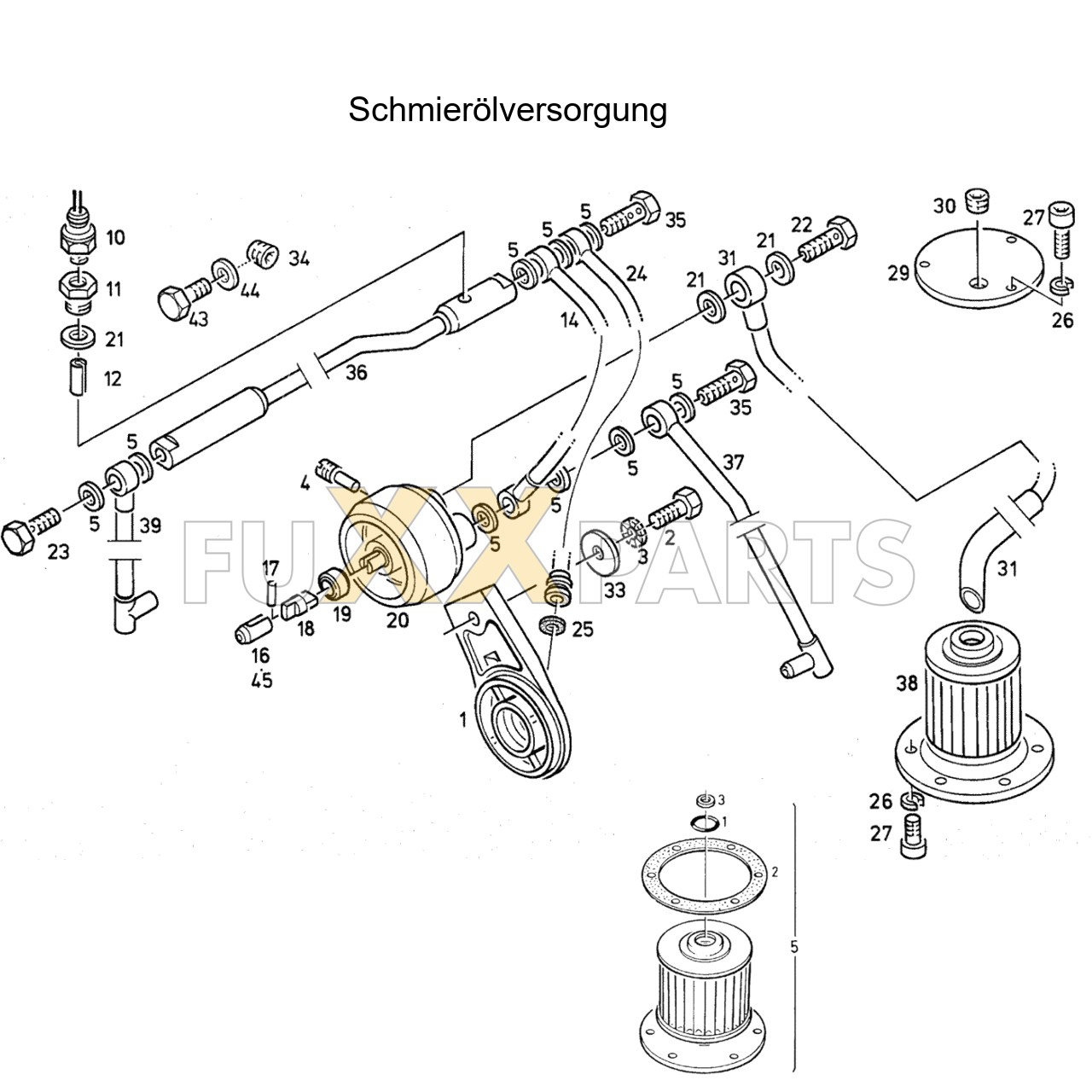 DX 85-78XX Schmierölversorgung