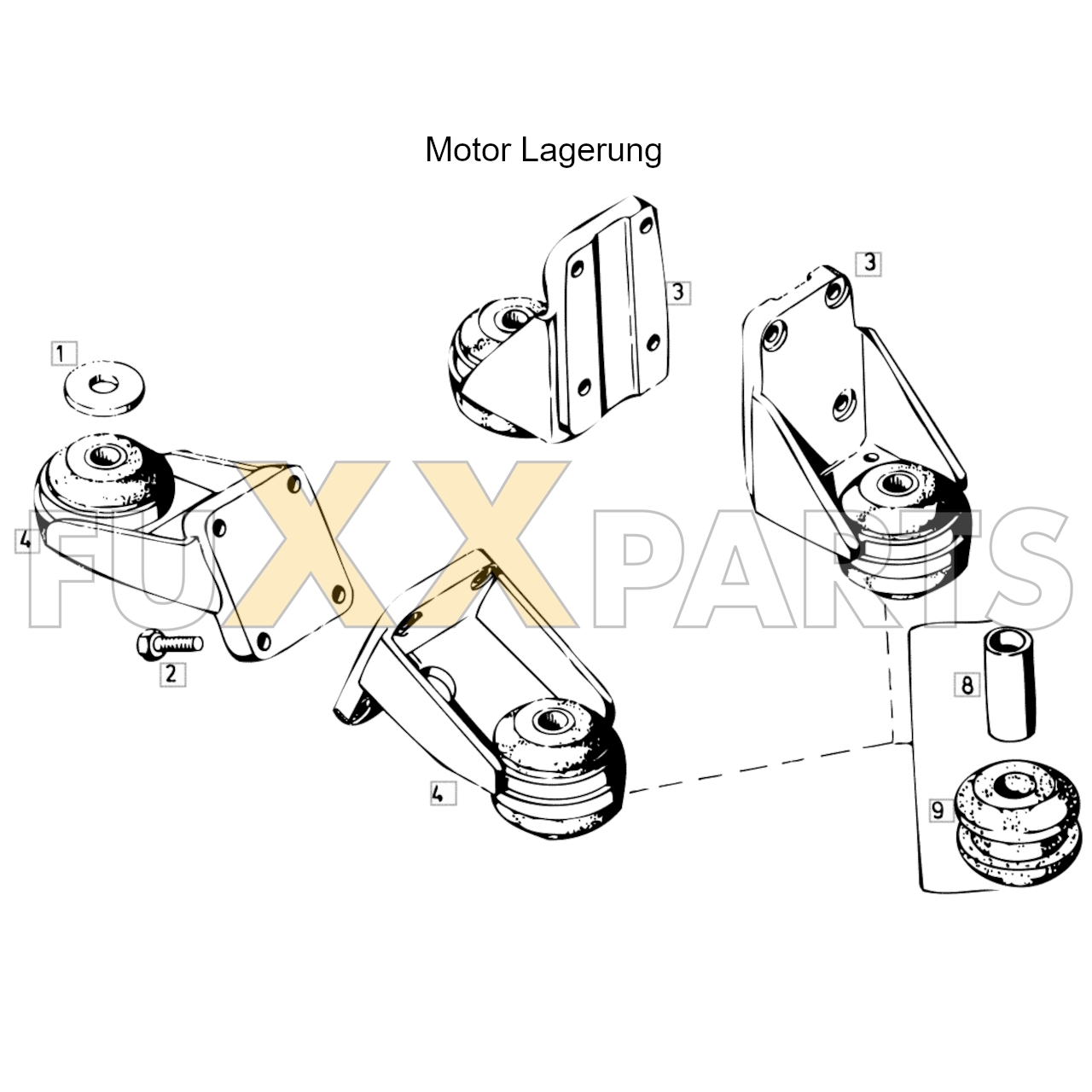 4080 Motor Lagerung