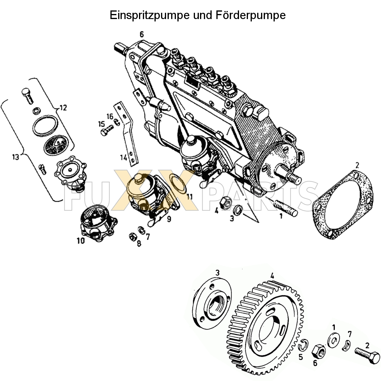 D 6807 C Einspritzpumpe und Förderpumpe