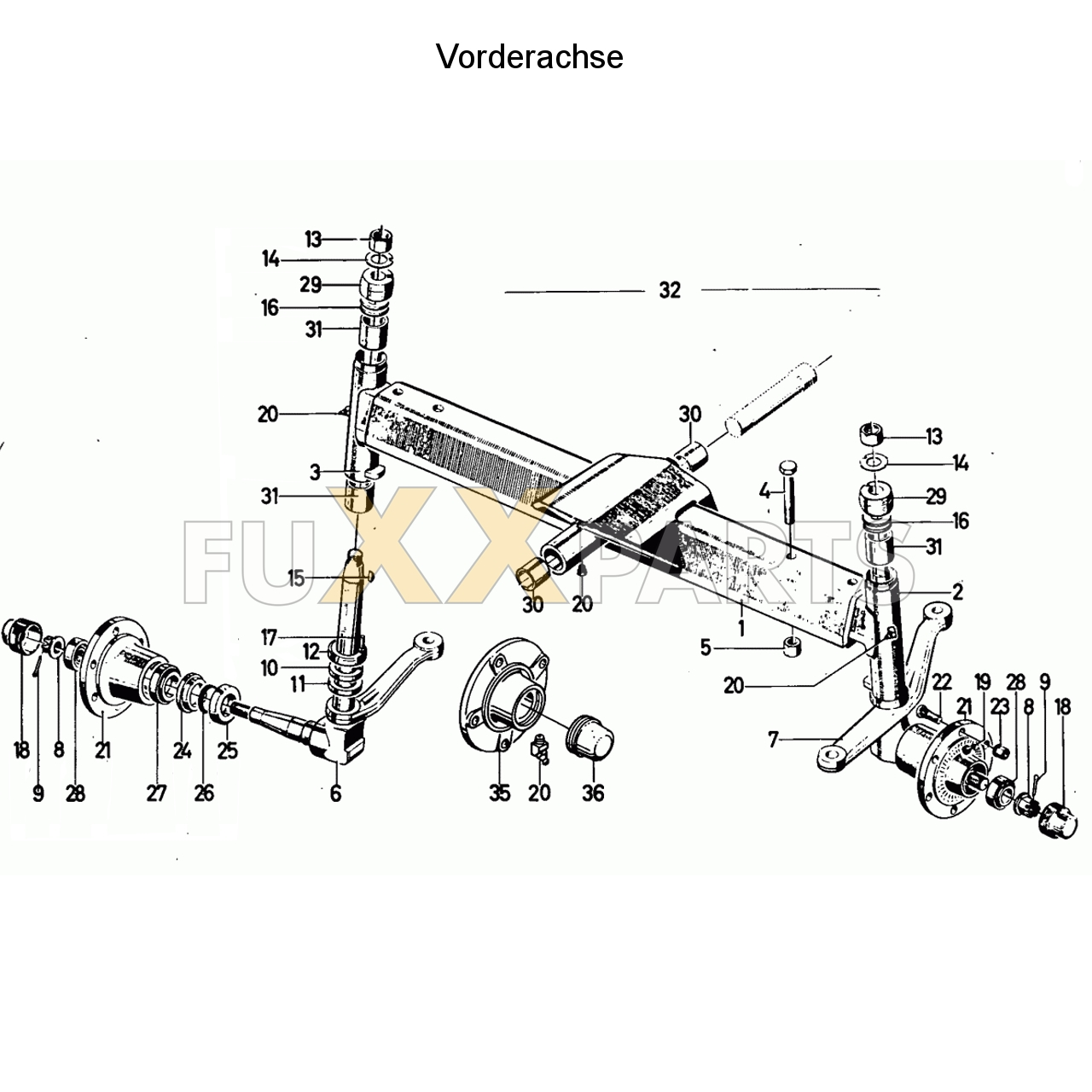 D 13006 Vorderachse