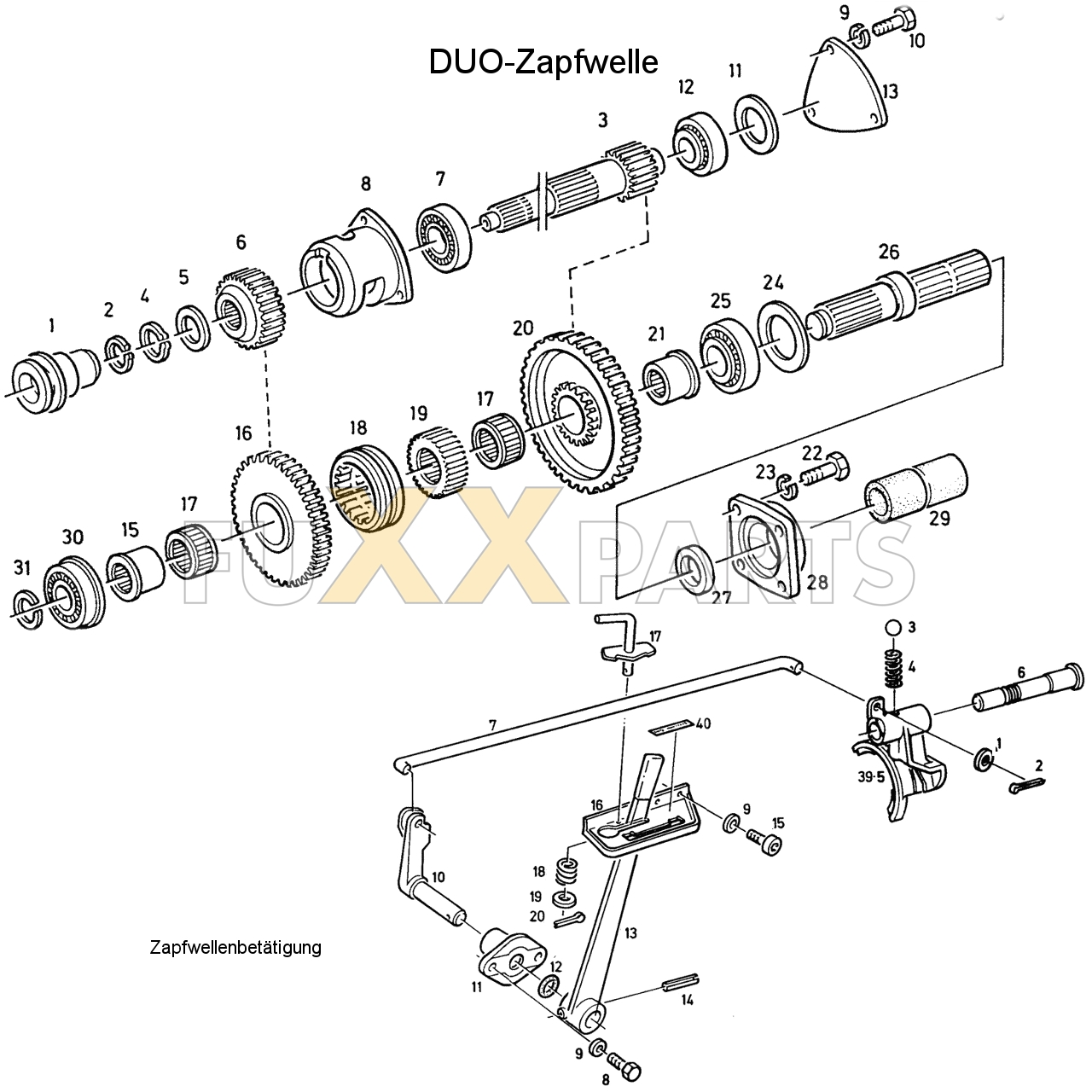 D 6507 DUO-Zapfwelle