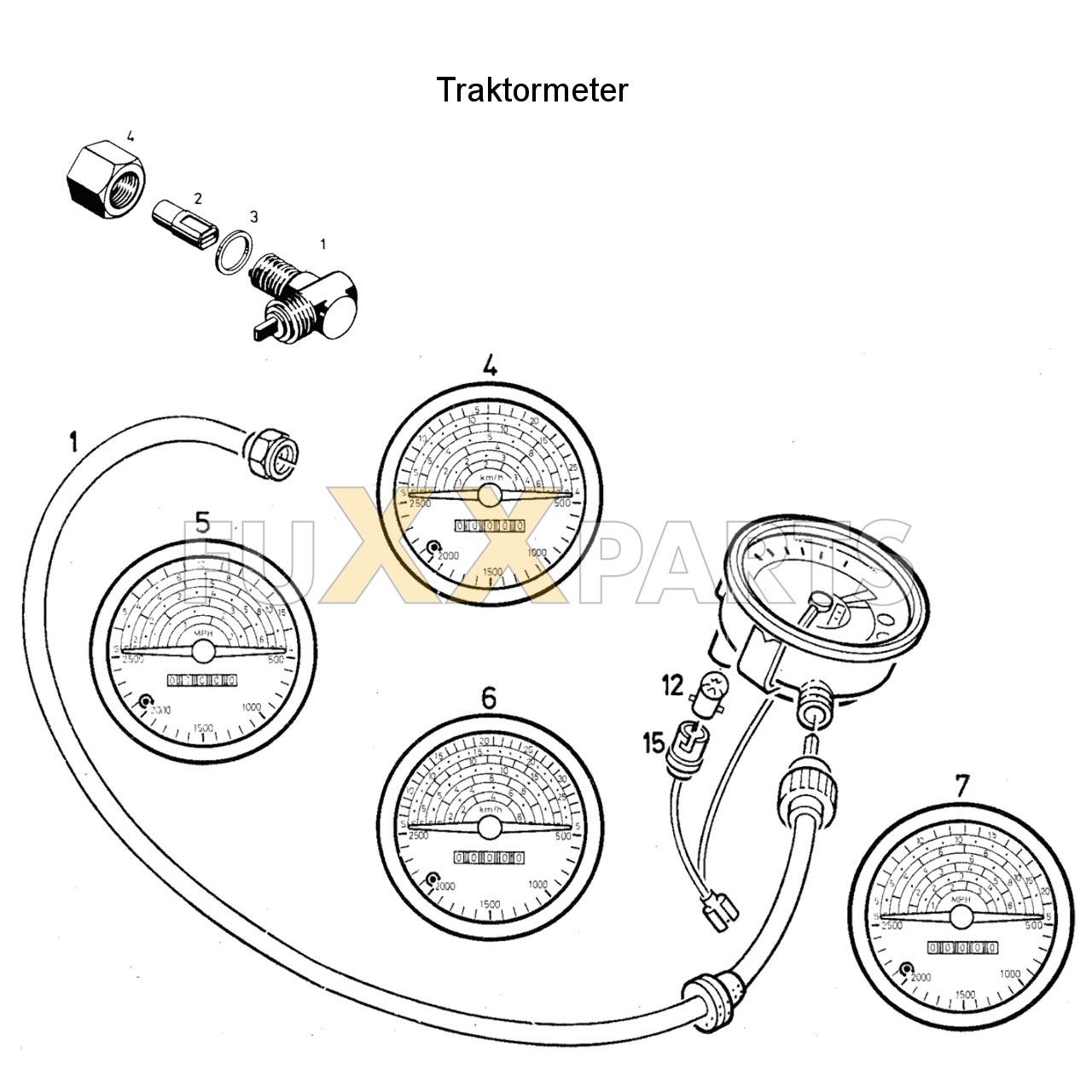 DX 110-76XX Traktormeter