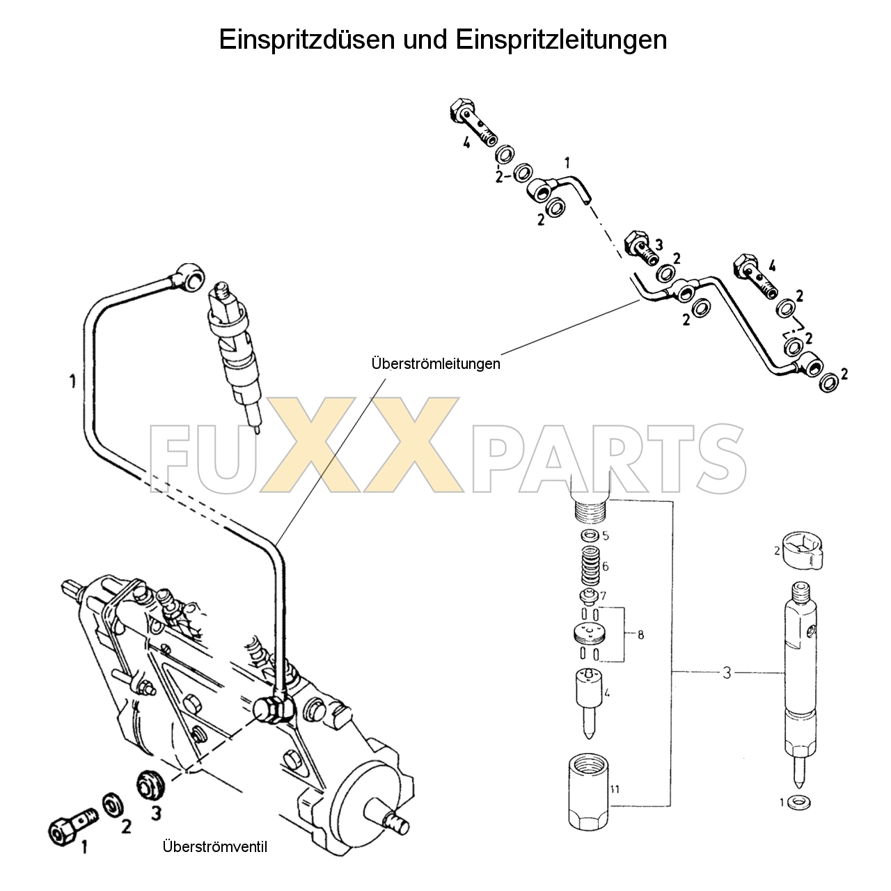 D 5207 C Einspritzdüsen und Einspritzleitungen