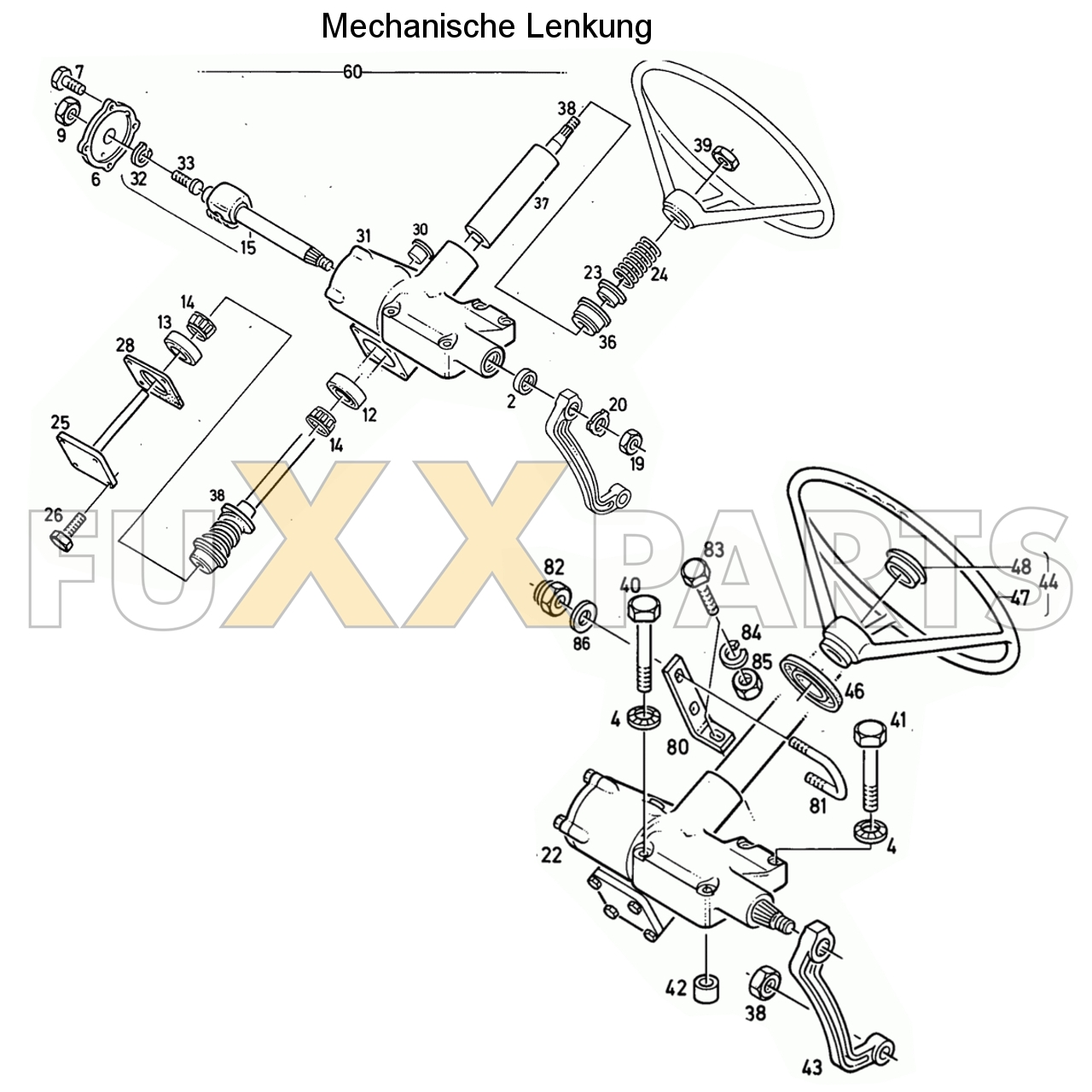 D 4006 Mechanische Lenkung