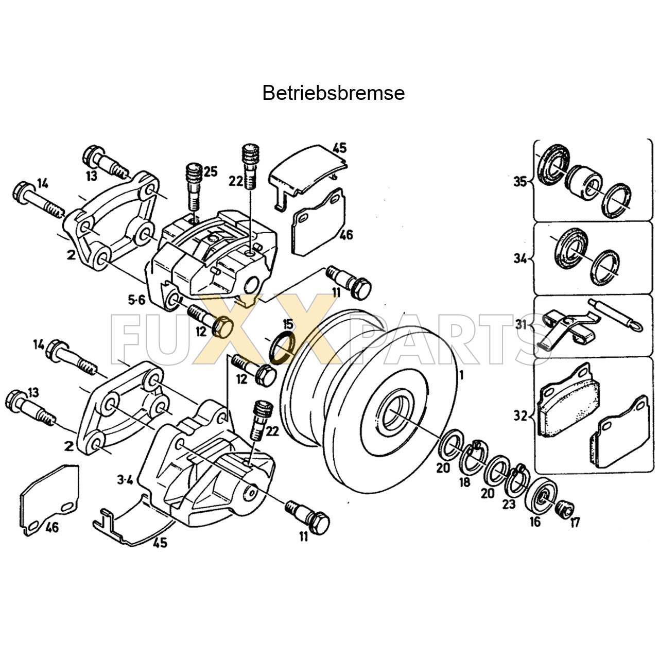 DX 4.70 Betriebsbremse