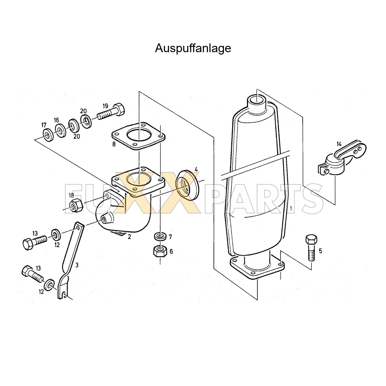 DX 110-78XX Auspuffanlage
