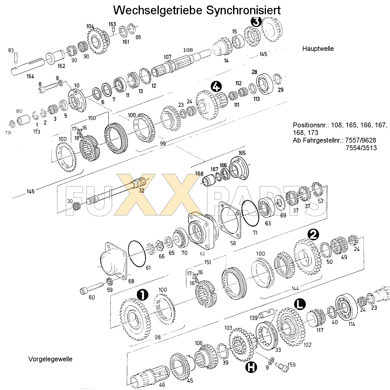 D 5207 Wechselgetriebe Synchronisiert