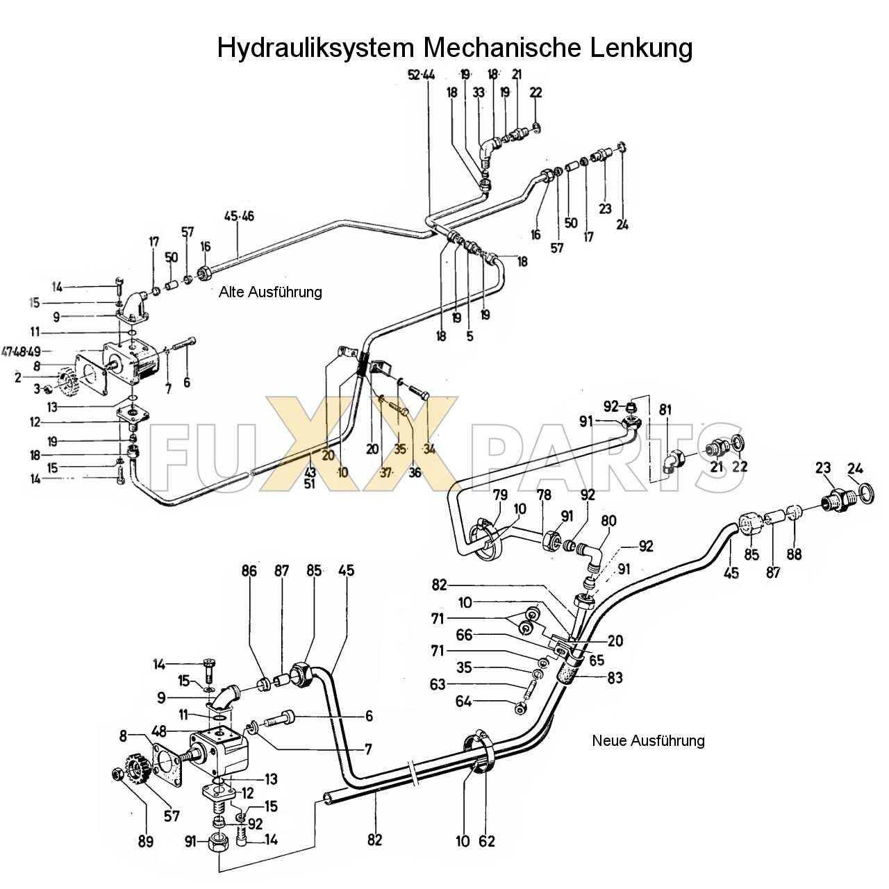 D 7206 Hydrauliksystem Mechanische Lenkung