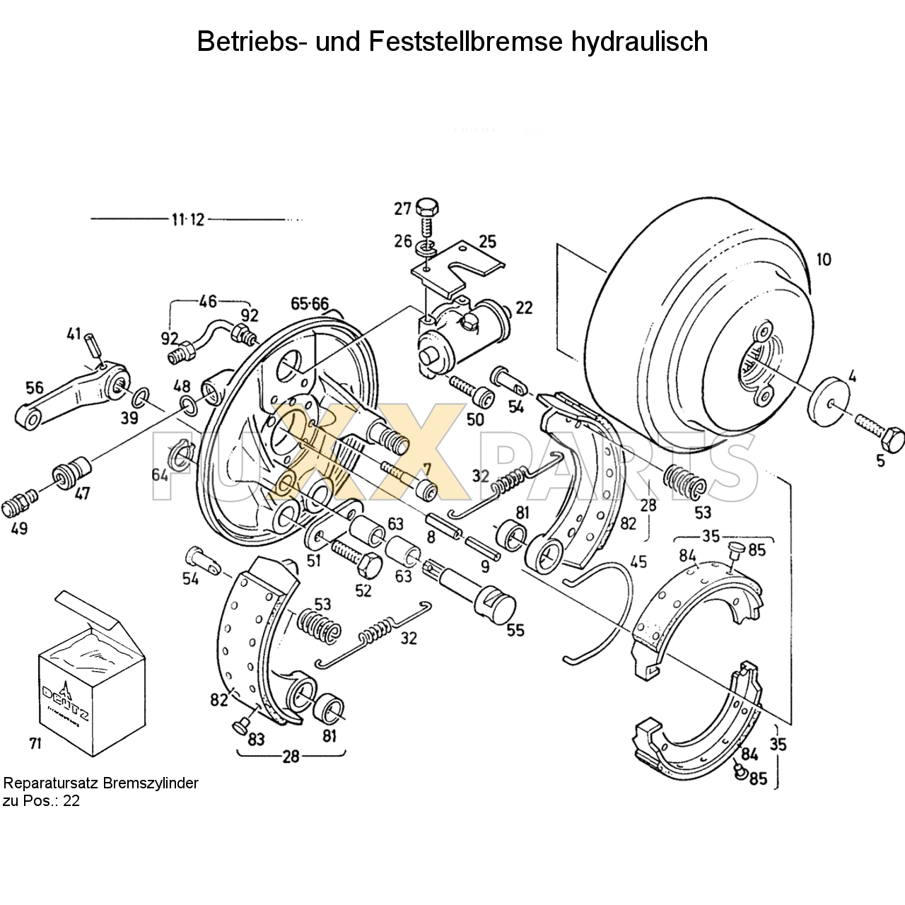 D 7807 Betriebs- und Feststellbremse hyd.