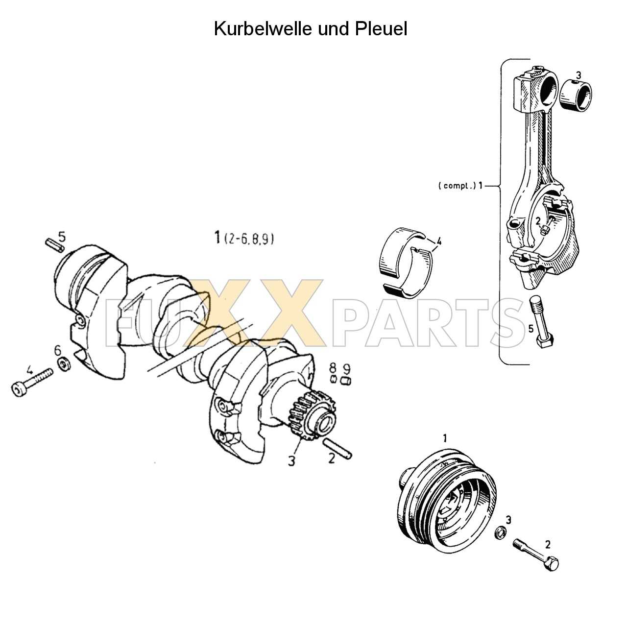 DX 110-78XX Kurbelwelle und Pleuel