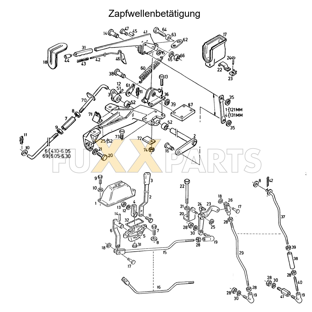 DX 4.10 Zapfwellenbetätigung