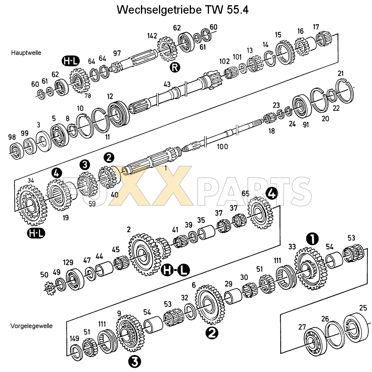 D 6807 Wechselgetriebe TW 55.4