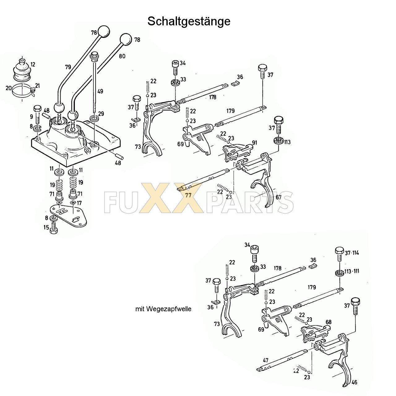 D 5206 Schaltgestänge