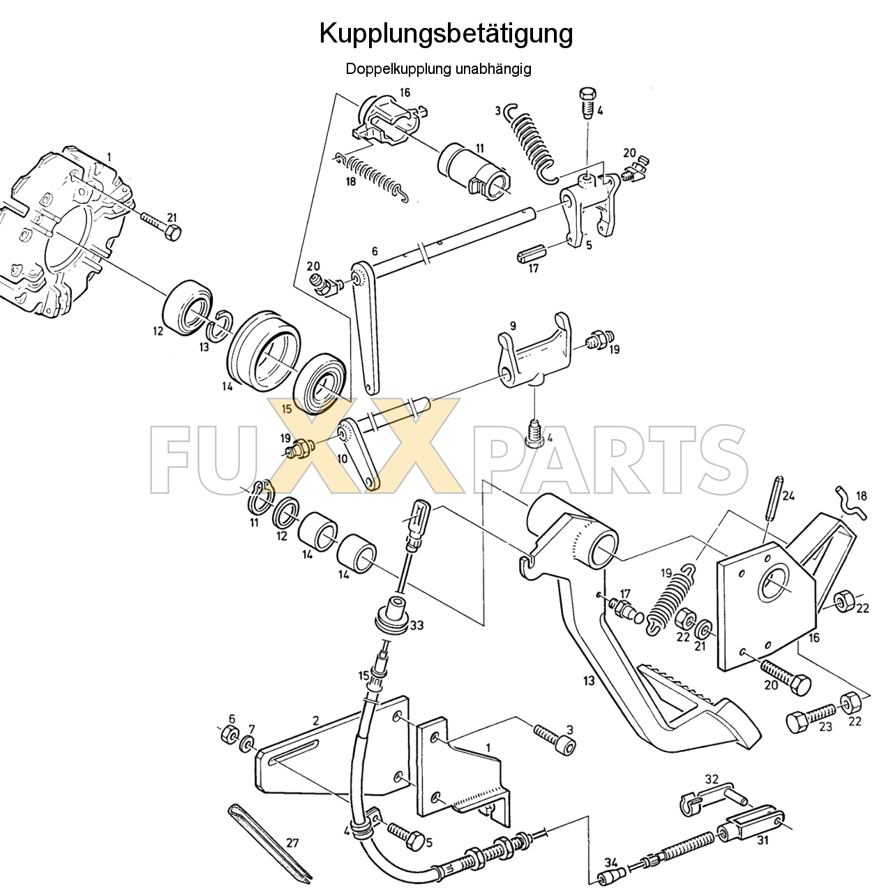 D 7807 C Kupplungsbetätigung