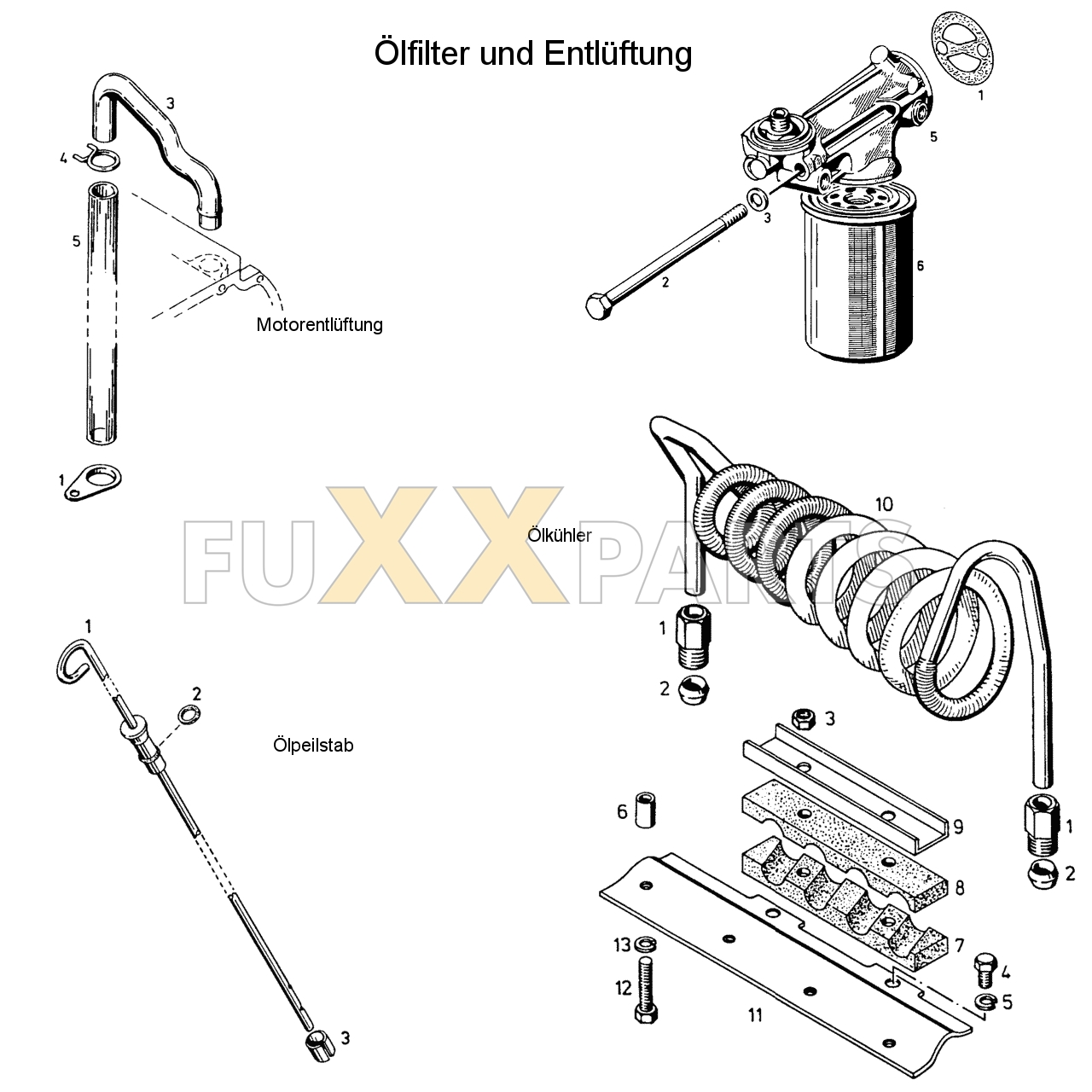 D 6207 C Ölfilter und Entlüftung