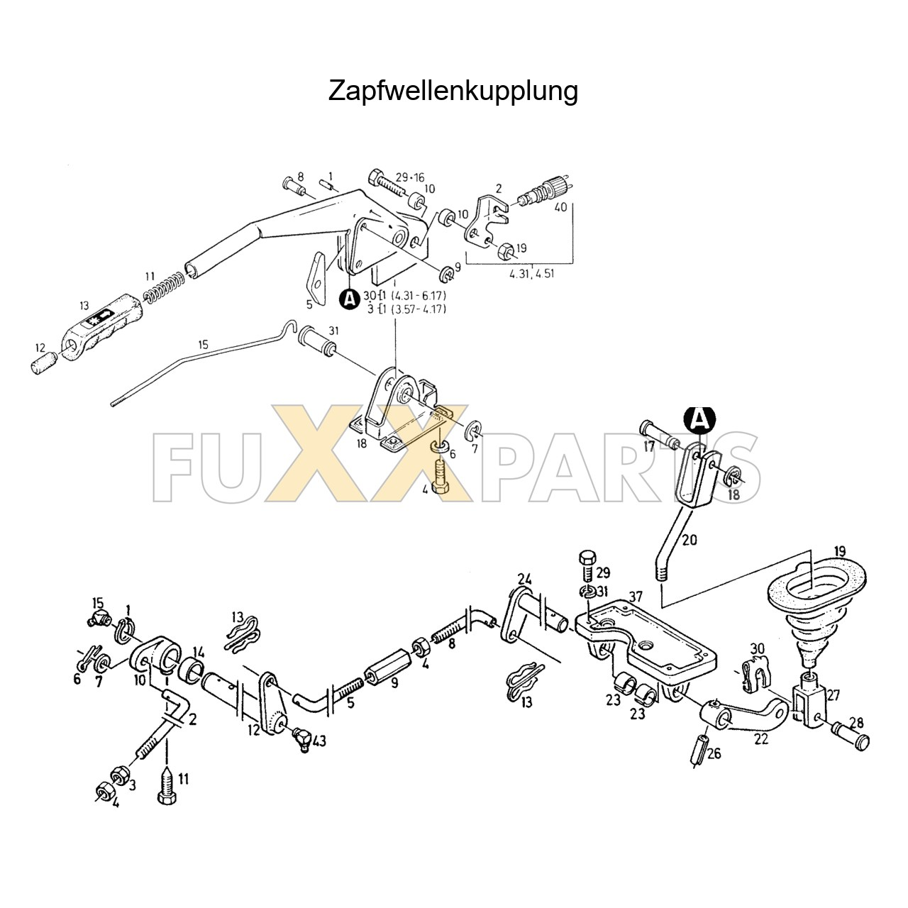 AgroXtra 3.57 Zapfwellenkupplung