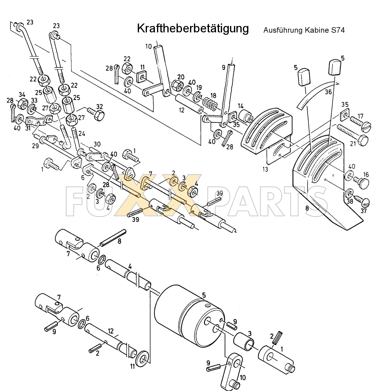 D 7807 Kraftheberbetätigung S74