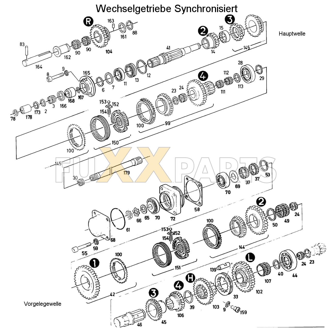 D 4507 C Wechselgetriebe Synchronisiert