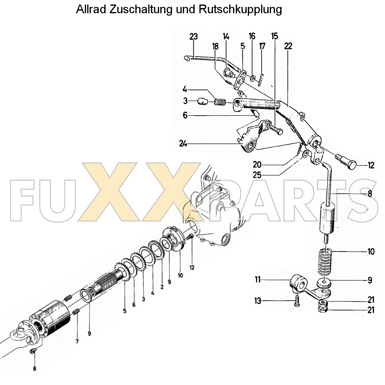 D 4006 Allrad Zuschaltung und Rutschkupplung