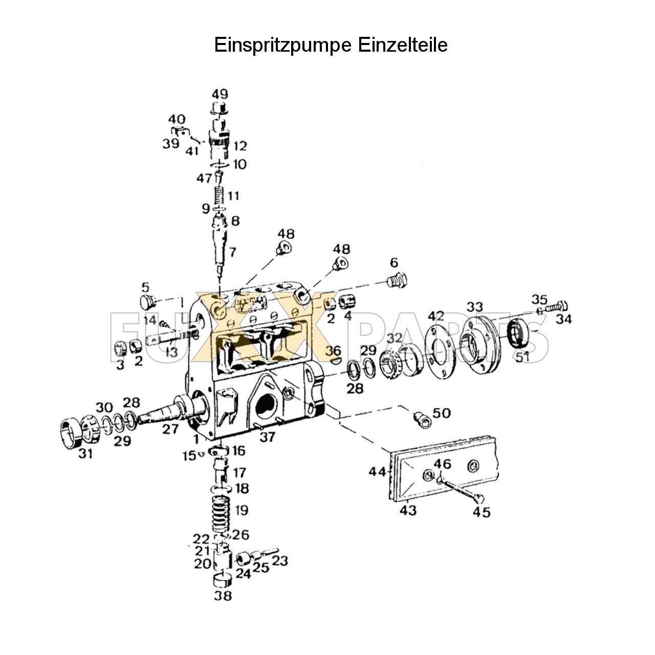 AgroXtra 4.17 Einspritzpumpe Einzelteile
