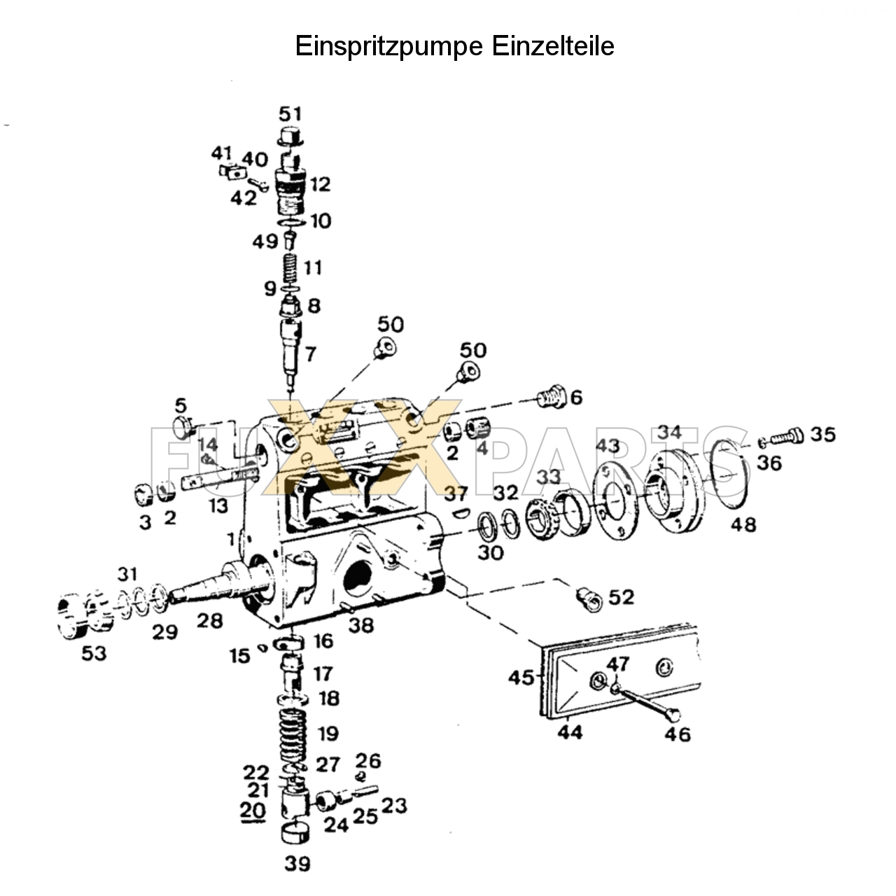 D 7807 Einspritzpumpe Einzelteile