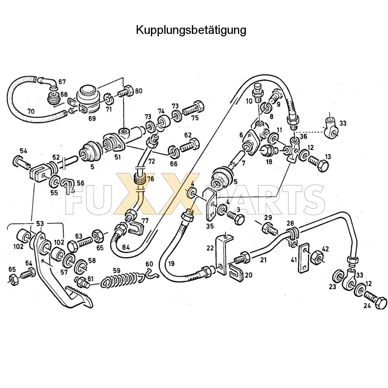 DX 140-76XX Kupplungsbetätigung 1