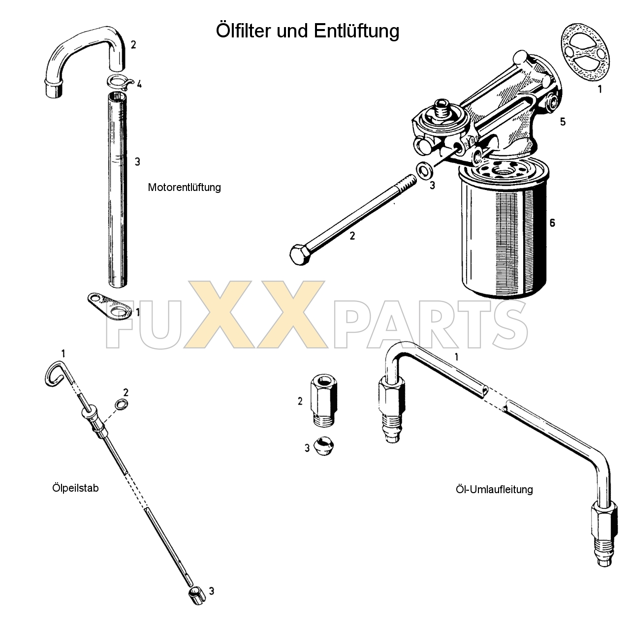 D 4507 C Ölfilter und Entlüftung