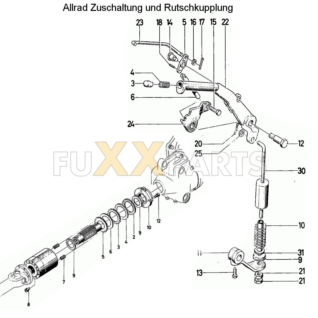 D 6206 Allrad Zuschaltung und Rutschkupplung