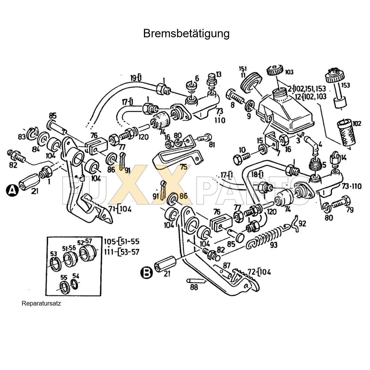 DX 4.70 Bremsbetätigung