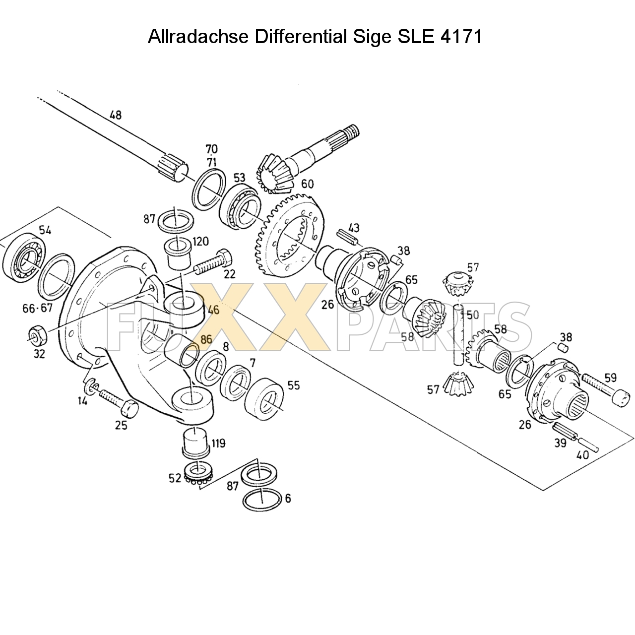 D 6807 Allradachse Differential
