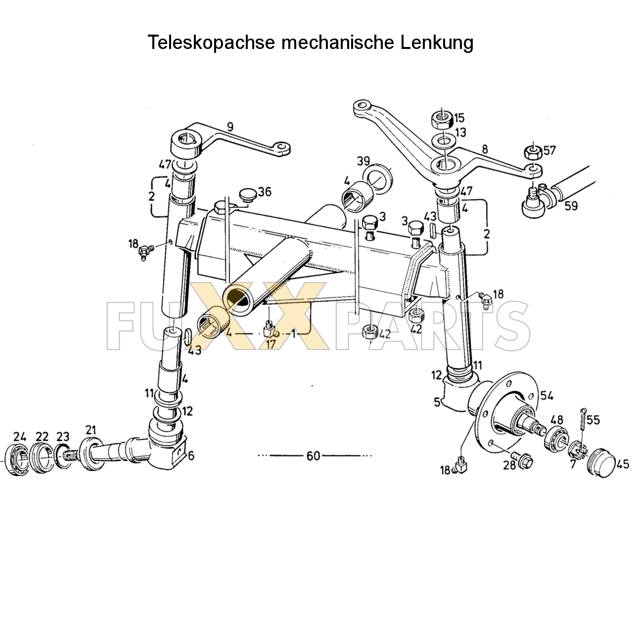 D 2807 Teleskopachse mech. L.