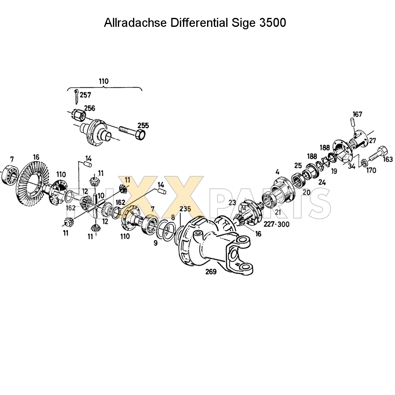 D 6007 Allradachse Differential