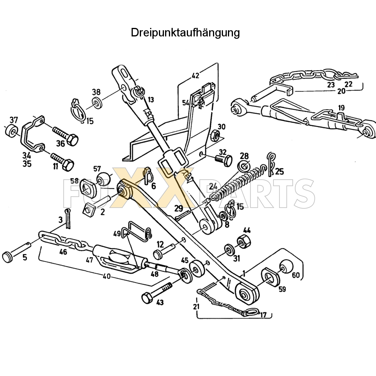 D 6207 C Dreipunktaufhängung