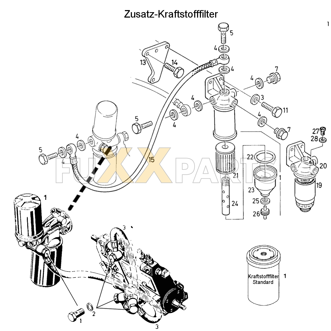 D 4007 Zusatz-Kraftstofffilter